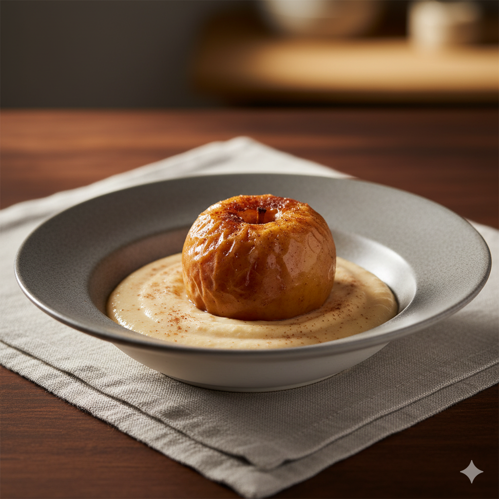 Sarrasin au lait de coco et ses pommes tatin