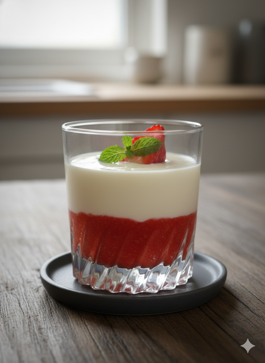 Panna cotta fruits rouges