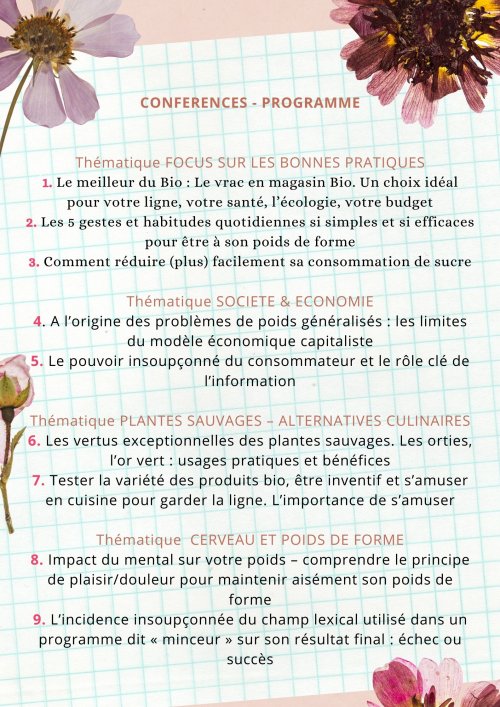 AFFICHE PROGRAMME CONFERENCES 2